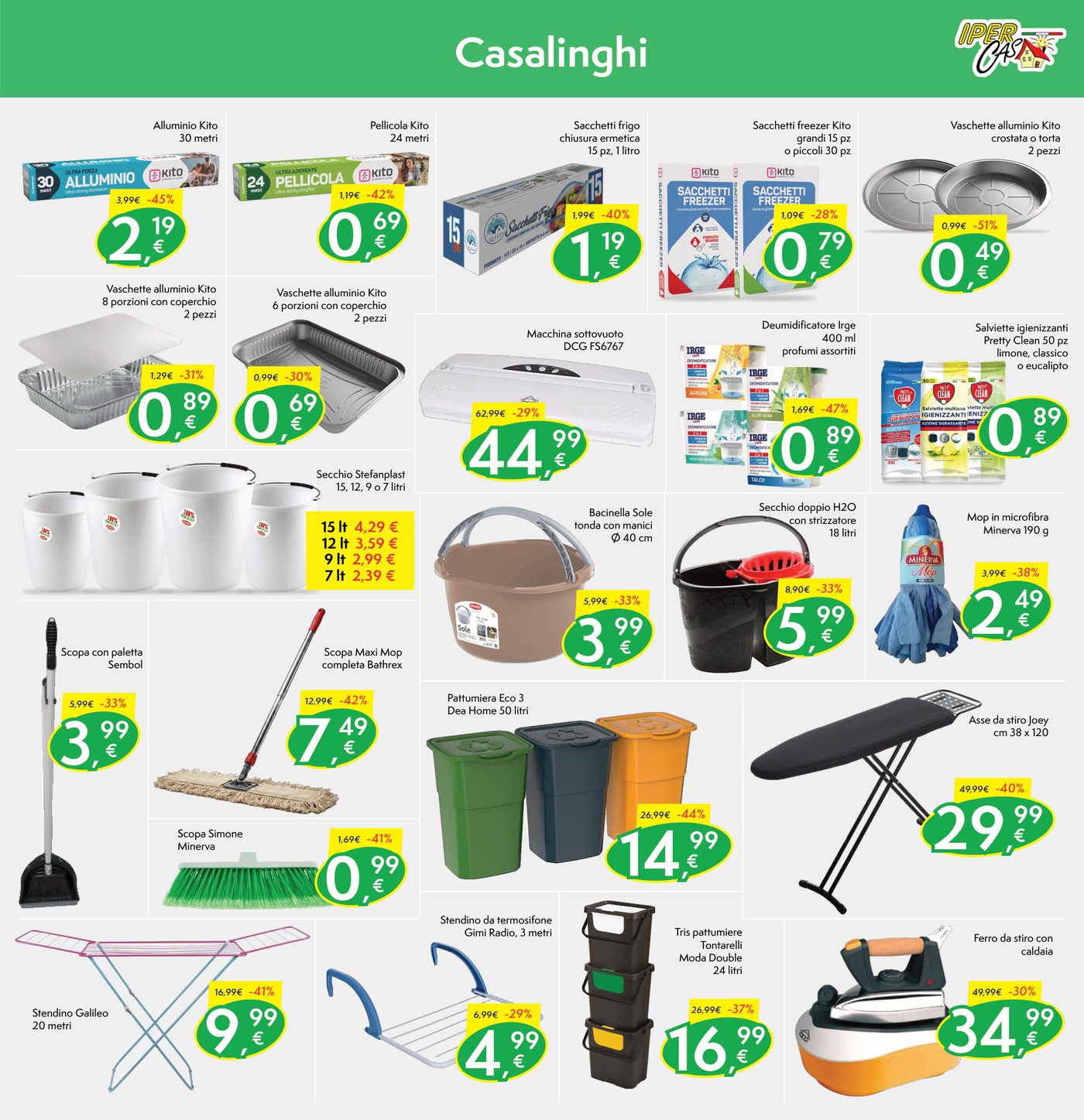 Pagina 7: Casalinghi